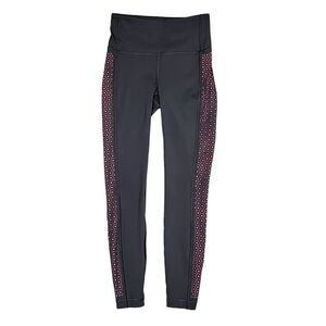 Lululemon Leggings Colour Me Quick‎ 7/8  25" Black Flash Light Tone Size 4